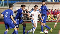 San Marino - R, utkání skupiny C kvalifikace MS 2018 ve fotbale. Zleva Marco...