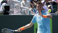 Tomá Berdych na turnaji v Miami.