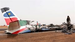 V Súdánu vzplanulo letadlo.