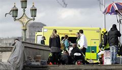 Záchranáři na Westminsterském mostě pomáhají zraněným a nabízejí jim potřebné... | na serveru Lidovky.cz | aktuální zprávy