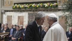 Pape Frantie a italský premiér Paolo Gentiloni