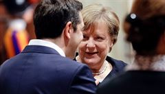 Angela Merkelová a ecký premiér Tsipras