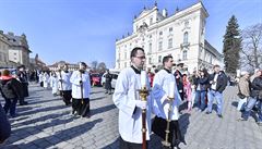 Poheb kardinála Miloslava Vlka se konal 25. bezna v katedrále svatého Víta na...