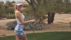 Americká golfistka Paige Spiranac.
