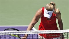 Caroline Wozniacká v Dánsku na turnaji v Miami.