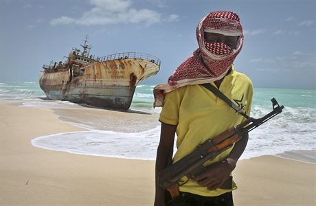 Somálský pirát - ilustraní foto.