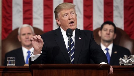 Donald Trump při projevu - ilustrační foto.