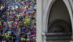 Závodníci vystartovali 1. dubna na tra Praského plmaratonu od Rudolfina v...