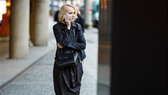 Záb�ry z natá�ení seriálu Single lady: Jízda v Ó�ku.