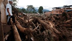 Záplavou zni�ené m�sto Mocoa v Kolumbii