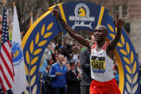 Kean Geoffrey Kirui, vítz bostonského maratonu 2017.