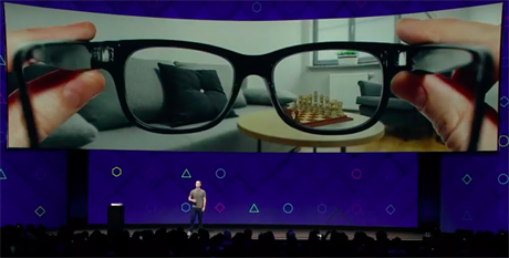 Facebook si dal za cíl uvést na trh brýle podobné těm na snímku, které umí...