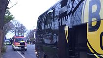 Autobus fotbalist Dortmundu zashly exploze