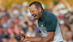panl Sergio Garcia ze panlska slaví vítzství na Masters.