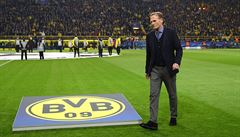 éf domácího klubu Hans-Joachim Watzke ped zápasem Ligy mistr Borussia...