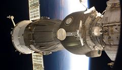Zábr jedné z ástí Sojuzu pi cest ve vesmíru.