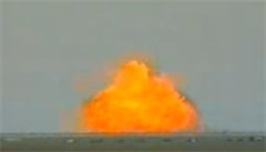 Výbuch termobarické bomby FOAB