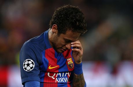 Barcelona - Juventus, zklaman domc tonk Neymar.