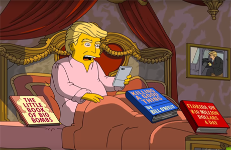 Animovaný Donald Trump.