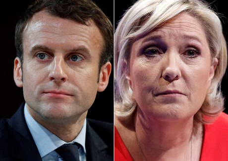 Marine Le Penová a Emmanuel Macron. Pravdpodobní vítzové prvního kola...