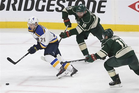 eský zástupce v zámoské NHL Vladimír Sobotka reprezentující tým St. Louis...