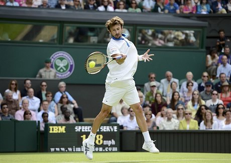 panlský tenista Juan Carlos Ferrero na Wimbledonu v roce 2009.