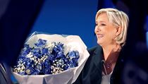 Marine Le Penov po postupu do druhho kola ve svm volebnm tbu.