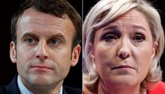 Marine Le Penová a Emmanuel Macron. Pravdpodobní vítzové prvního kola...