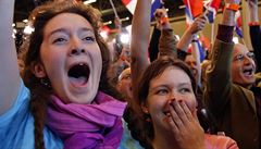 ‚Jako by už vyhrál.‘ Macron podle kritiků slavil příliš. Le Penová chce umírněné voliče