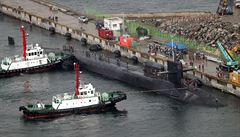 Do jihokorejského pístavu Pusan v úterý dorazila americká jaderná ponorka USS...