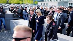 Ivanka Trumpová pi návtv Berlína navtívila i Památník holocaustu.