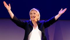 Marine Le Penová po postupu do druhého kola.
