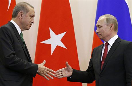 Rusk prezident Putin se svm tureckm protjkem Erdoganem v Soi.