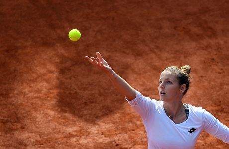 Kristýna Plíková ve tvrtfinále Prague Open.