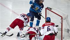 MS v hokeji 2017, FInsko vs. esko. Valtteri Filppula z Finska stílí gól....