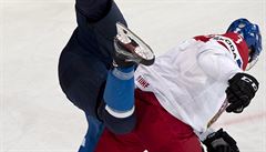 MS v hokeji 2017, Finsko vs. esko: bodyek Radka Gudase na Fina Mikka...