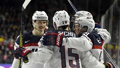 MS v hokeji 2017, USA vs. védsko: Ameriané slaví.