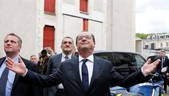 Francouzský prezident Francois Hollande ve mst Tulle v den prezidentských...