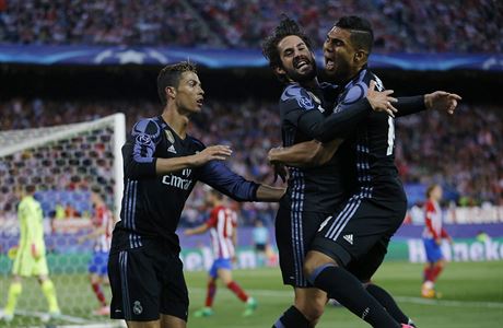 Semifinle Ligy mistr, Atltico Madrid vs. Real Madrid: Isco (uprosted)...