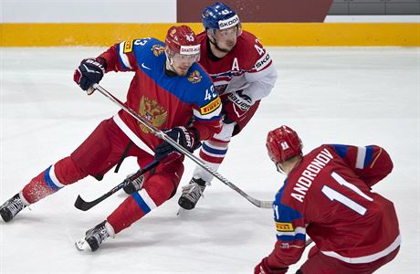 MS v hokeji 2017, Rusko vs. esko: Valerij Niukin, Jan Ková a Sergej...