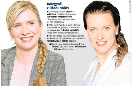 Kateina Valchová a Simona Kratochvílová - kolegyn z Úadu vlády.