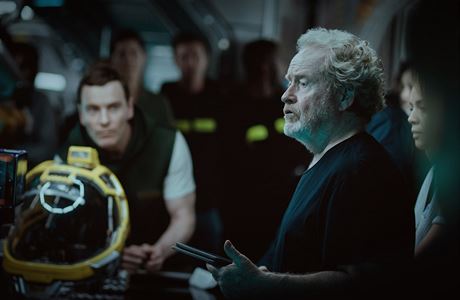 Reisér Ridley Scott pi natáení filmu Vetelec: Covenant.