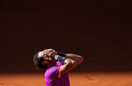 Nadal porazil Djokovie po 3 letech, jeho radost proto byla obrovská.