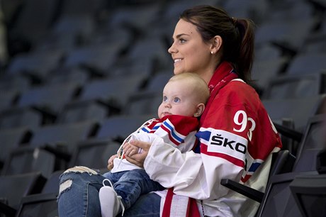 MS v hokeji 2017, esko vs. Slovinsko: pítelkyn kapitána eské hokejové...