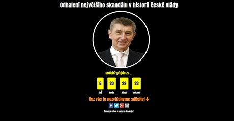 Web sliboval odhalení nejvtího skandálu v historii eské vlády