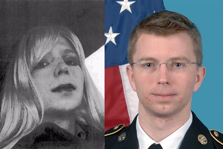 Dvě identity amerického vojína  - Chelsea Manningová a Bradley Manning.