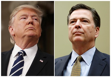 Prezident Trump a editel FBI James Comey.