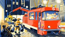Vize kresle Richarda Cortse, jak by mohla v budoucnu vypadat cargo tramvaj,...