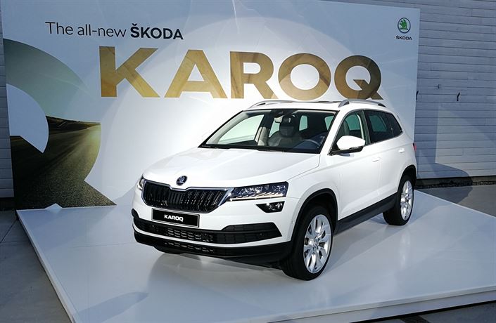 koda Karoq na premiée ve Stockholmu