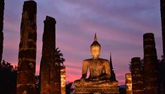 Památková oblast a bývalé královské msto Sukhothai, Thajsko.